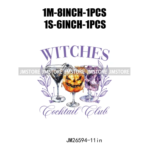 Spooky Halloween Mama Witch Social Club Coquette Bows Ghost Black Cat DTF Iron On Transfer Stickers Ready To Press For Clothing