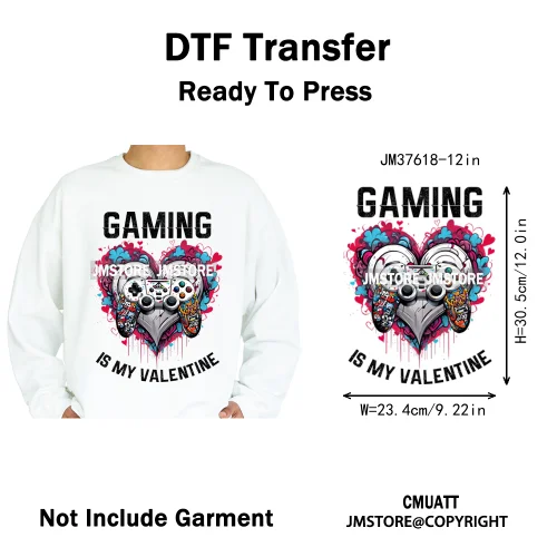 12in Old School Rap Hip Hop Music King Gaming Urban Vibes Graffiti Iron on DTF Heat Transfer Stickers Ready to Press for T-shirt