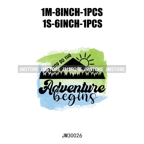 Hiking Quotes Adventure Nature Lover Mountain Travel Explore Life Iron On DTF Transfers Stickers Ready To Press For Sweatshirt