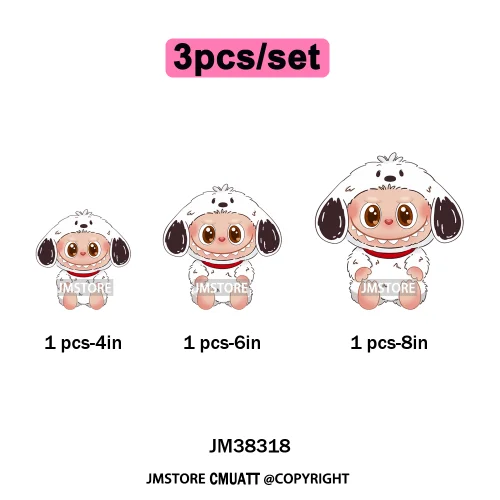 Cute Cartoon Toy Dolls Monster Costume Character Kids Printed Iron on DTF Washable Transfer Stickers Ready to Press for Clothing
