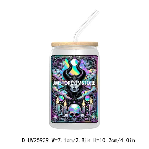 The Witch Tarot Card UV DTF Transfer Stickers Decals For Libbey Cold Cups Mugs Tumbler Waterproof Custom Labels Horror Character