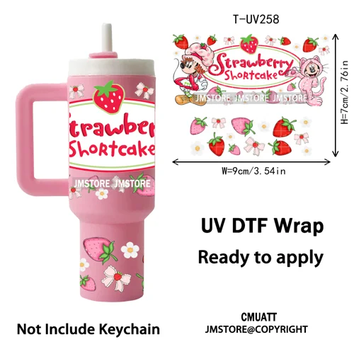 Princess Mirror Coquette Bow Family Vacation UV DTF Wraps Ready To Use Transfer Stickers Waterproof For Mini Tumbler Keychain