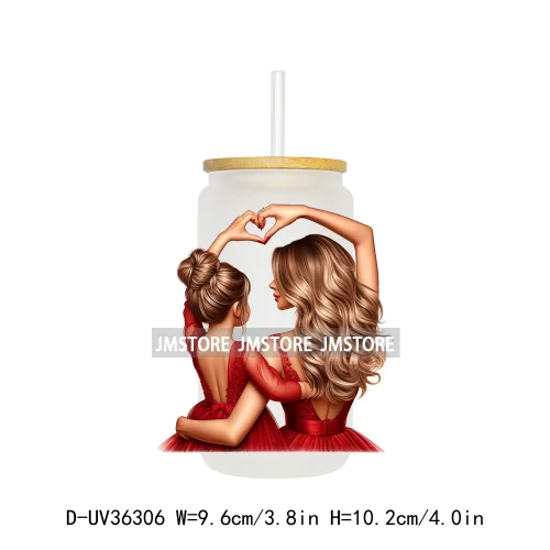 Mother And Daughter Mother's Day UV Sticker Decals For Libbey Cold Cups Mugs Tumbler Transfer Stickers Waterproof Custom Logo