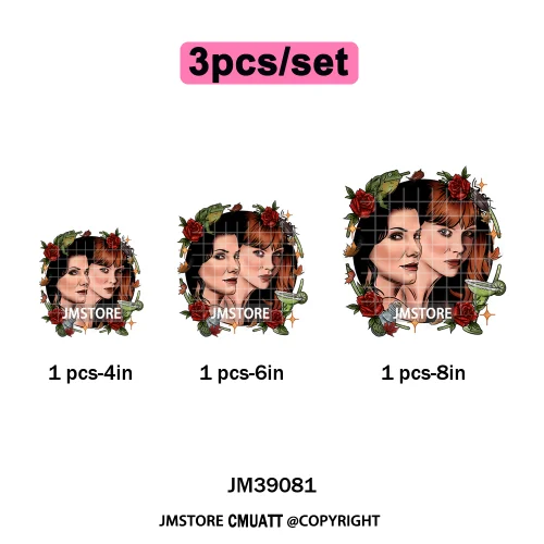 Ghoul Mum Witchy Halloween Horror Killer Movie Character Iron on DTF Washable Transfer Stickers Ready to Press for T-shirts Bags