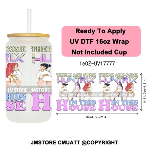 Demon Hunters Kpop Derpy Halloween Mystery Boys UV DTF Stickers Ready To Apply Cup Wrap High Quality For 16OZ Libbey Can Glass