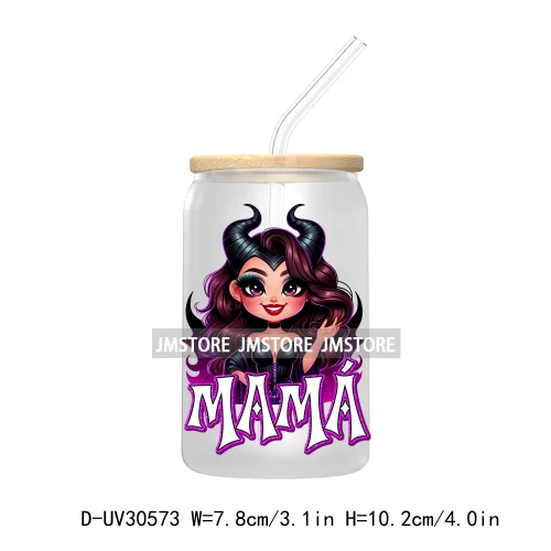 Halloween Horror Mama Dad Movie Killers UV DTF Transfers Stickers Decals For Libbey Cold Cups Mugs Tumbler High Quality Labels