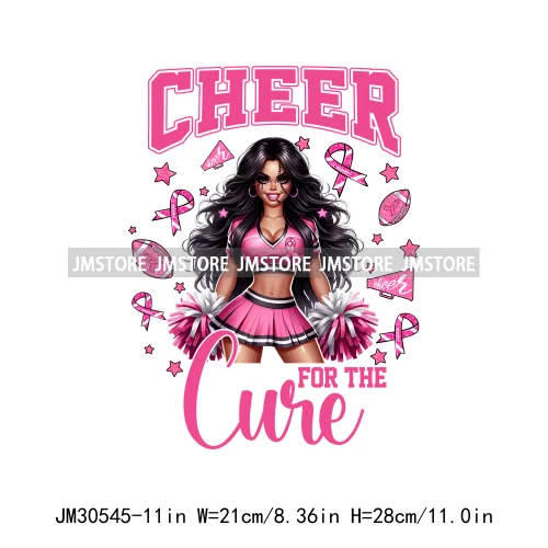 Pink Breast Cancer Survivor Don't Let Sisters Fight Cancer Alone Cheer For Cure Iron On DTF Transfers Stickers For Sweatshirts