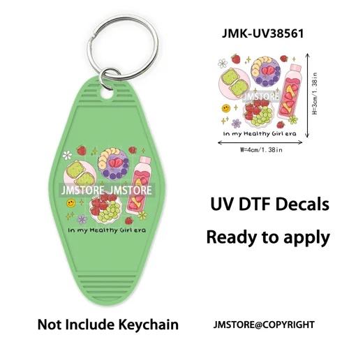 Back To School Teacher Coquette Bow UV DTF Motel Keychain Wraps Ready To Apply Waterproof High Quality Hotel Keychain Decals