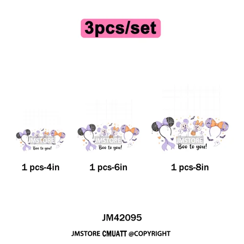 Movie Cartoon Character Coquette Kids Love Girly Halloween Iron on DTF Washable Transfers Stickers Ready to Press for Clothing