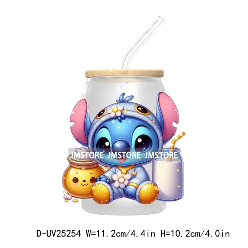 Cartoon Baby Bear And Friends UV DTF Transfer Stickers Decals For Libbey Cold Cups Mugs Tumbler Waterproof DIY Custom Logo Label