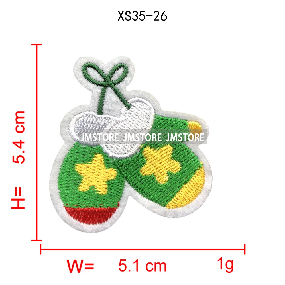 Sweet Christmas Small Size Snowman Santa Cozy Animal Xmas Holiday Gifts Kids Embroidery Appliques Iron on Patches for Clothing