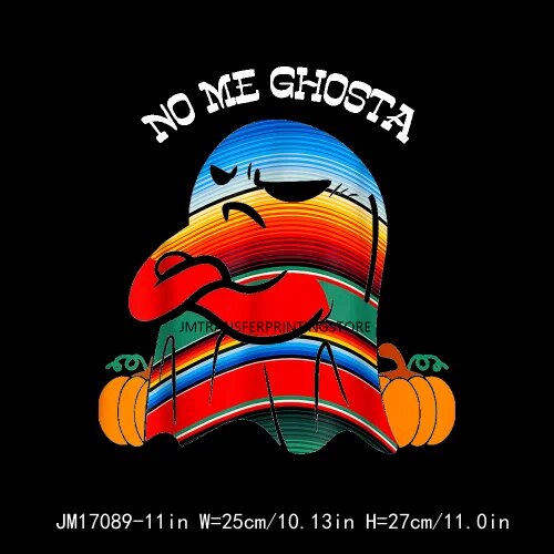 DIY Cafecito Y Chisme Latin Mexico Culture Thermal Design Colorful No Me Ghosta DTF Transfer Stickers Ready To Press For Hoodies