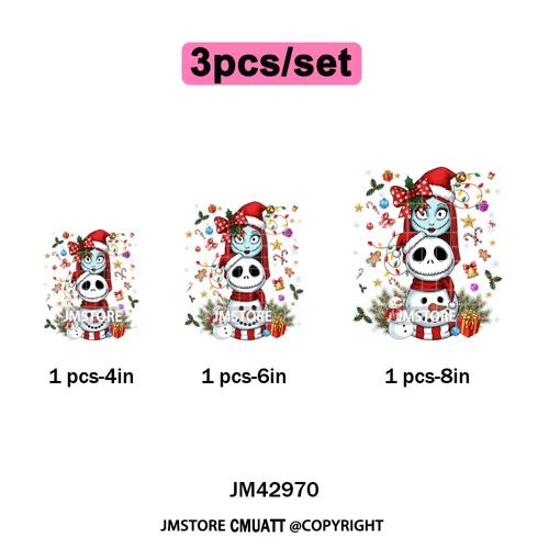 Very Merry Christmas Party Cartoon Princess Kids Friends Winter Gifts Iron on DTF Transfers Stickers Ready to Press for Textiles