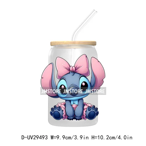 Cute Cartoon Baby Girls Kids Characters UV DTF Transfer Stickers Decals For Libbey Cold Cups Mugs Tumbler Princess Mouse Friends