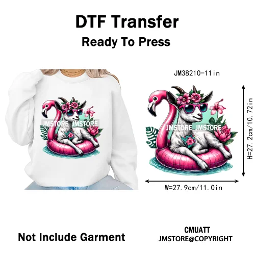 Spring Break Wildflower Seashell Turtle Coquette Sun Summer Vacation Iron on DTF Transfers Stickers Ready to Press for Clothes