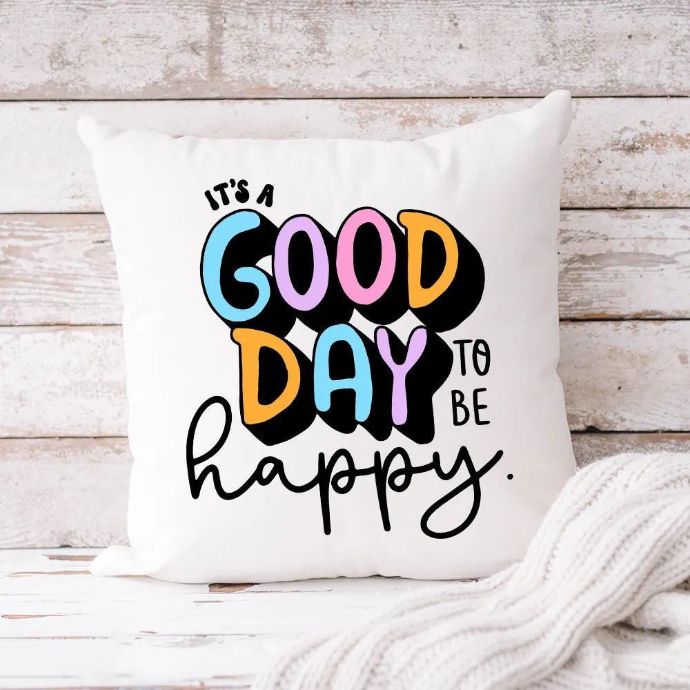 Good Day Happy Have The Courage To Be Disliked Emotional Support Iced Coffee Positive Quotes DTF Transfers Sticker For T-Shirts