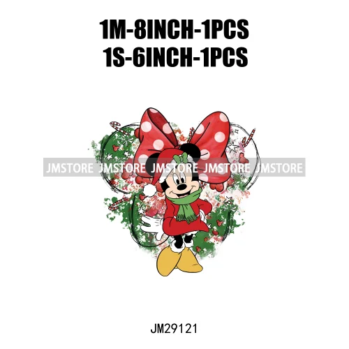 Cartoon Animal Character Merry Christmas Holiday Season Iron On DTF Transfer Stickers Logos Ready To Press For Hoodies