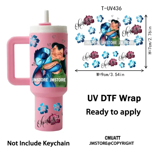 Coquette Cartoon Cat Princess Magical Kingdom UV DTF Wraps Ready To Use Transfer Stickers Waterproof For Mini Tumbler Keychain