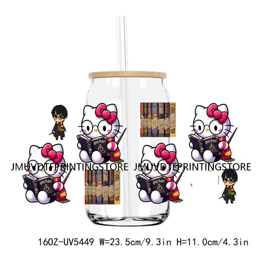 Cartoon Mouse Couple Playing Baseball UV DTF Sticker For 16OZ Libbey Glass Cup Can Wrap Transfer Stickers Custom Labels DIY Logo