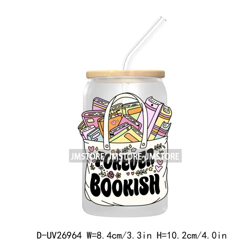 Spooky Readers Book Club UV DTF Sticker For 16OZ Libbey Glass Cup Can Wrap Transfer Stickers Custom Labels Logo Positive Quotes