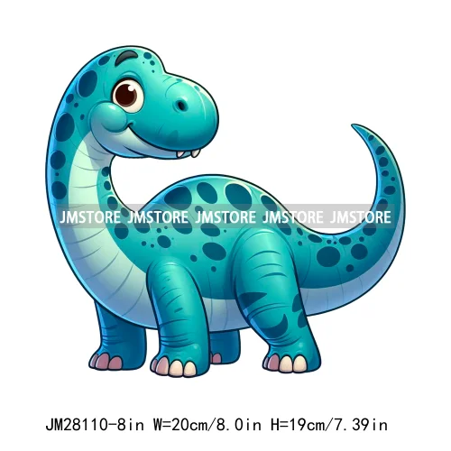 Funny Diy Dinosaur Cute Dino Nursery Animal DTF Iron On Transfers Stickers Ready To Press For T-shirts Bags