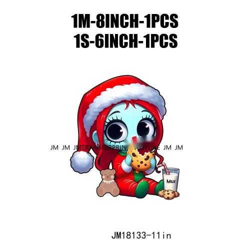 Hot Sale Tis The Season Christmas Cartoon Cute Animal Iron On DTF Heat Transfers Stickers Printing Ready To Press For Clothing