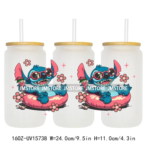 Magical Cartoon Coquette Summer UV DTF Stickers Ready to Transfer Cup Wrap Custom Labels DIY Craft For Libbey Glass Can Tumbler