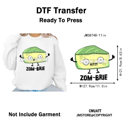 Funny Spooky Season Skelleton Coffin Break Sarcastic Halloween Puns Iron on DTF Transfer Sticker Ready to Press for Clothes Bags