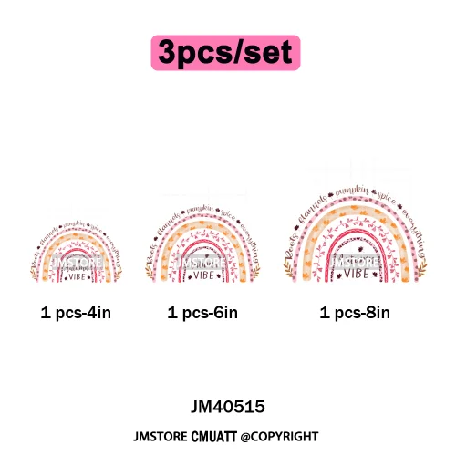 Pink Happy Fall Season Harvest Blessings Pumpkin Autumn Vibes Iron on DTF Washable Transfers Stickers Ready to Press for Hoodies