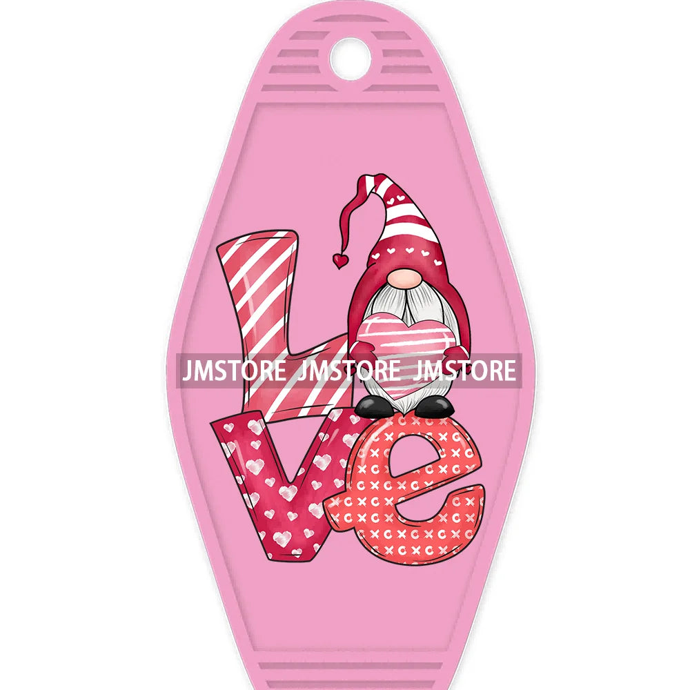 Loved To Death Skeleton Rose High Quality WaterProof UV DTF Stickers For Motel Hotel Keychain Blanks XOXO Valentines Day