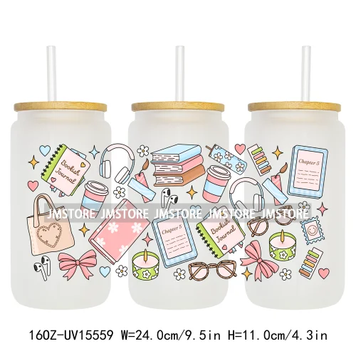 Summer Trip Girly Camping UV DTF Stickers Ready to Transfer Cup Wrap Custom Labels DIY Craft For Libbey Glass Can Mug Tumbler