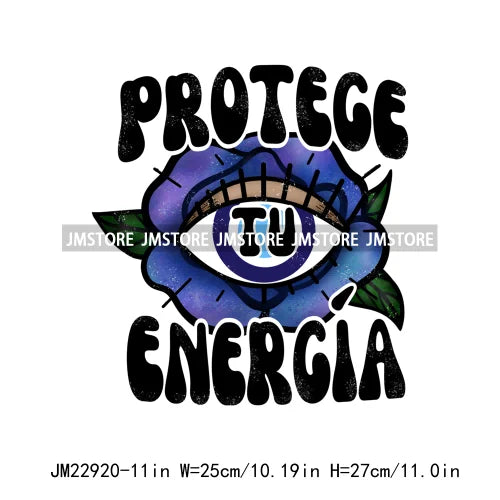 Iron On Mexican Latina Culture Ponte Vicks You Time Mija Protece Energia Quotes DTF Transfer Stickers Ready To Press For T-shirt