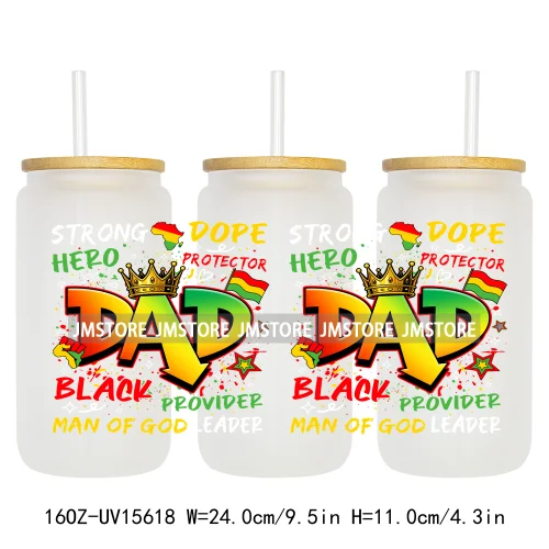 Juneteenth Vibes Sneaker And Heel Afro Woman 16OZ UV DTF Cup Wraps Ready To Apply Transfer Stickers For Libbey Glass Can Tumbler