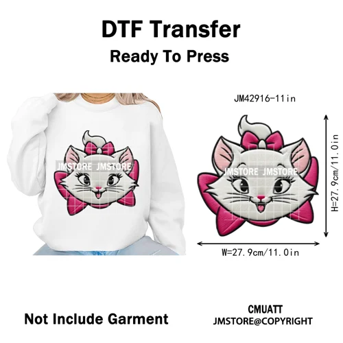 Scarf Christmas Cartoon Movie Mouse Friends Faux Yarn Embroidery Iron on DTF Transfers Stickers Ready to Press for Sweatshirts