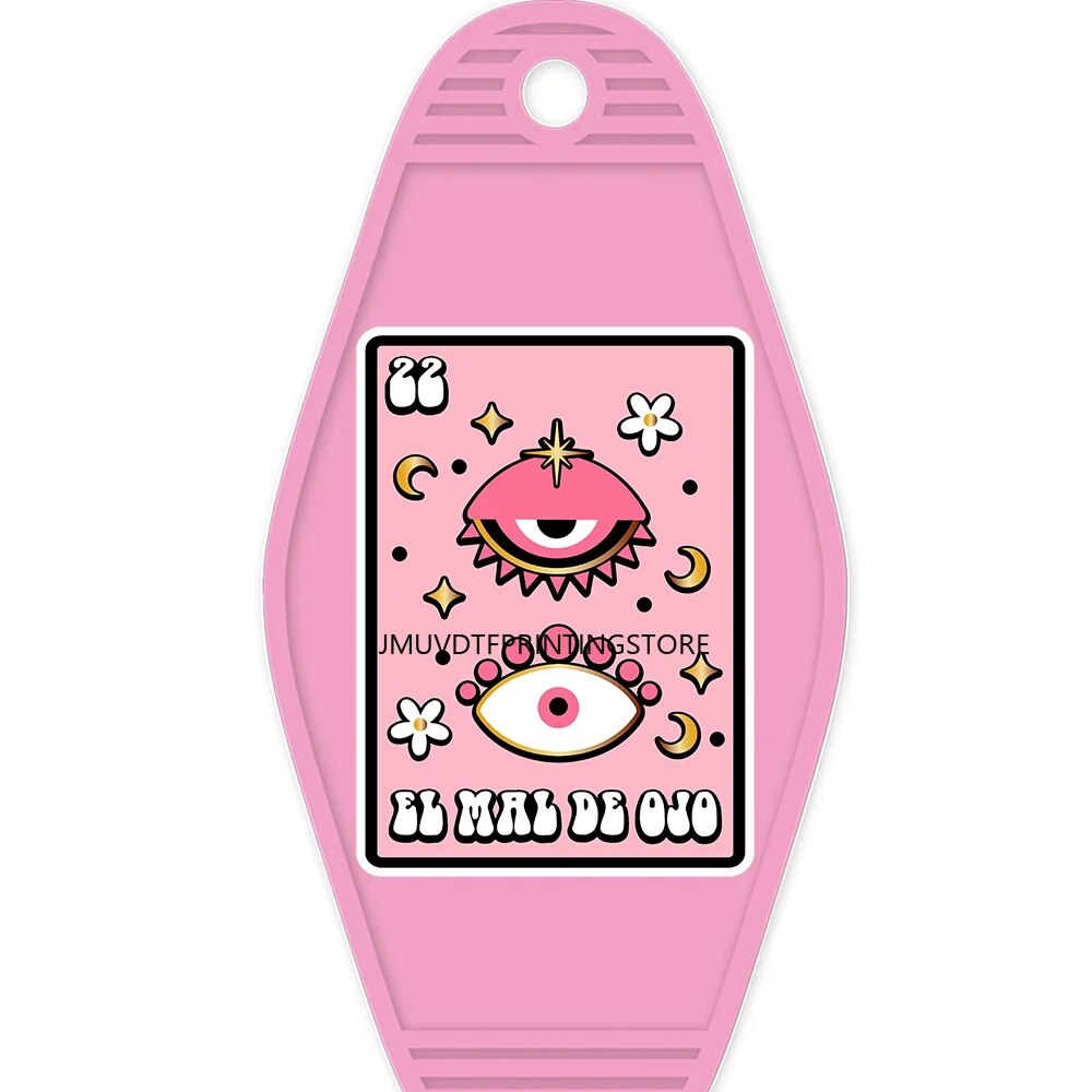 El Mal de Ojo Evil Eye High Quality WaterProof UV DTF Sticker For Motel Hotel Keychian Mexican Loteria Pan Dulce Hispanic