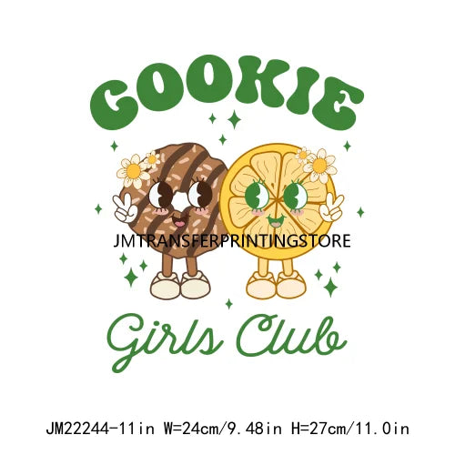 Funny In My Girl Mom Scout Cookie Era Print Logo Cookie Moms Girls Club Iron On DTF Transfer Stickers Ready To Press For Clothes