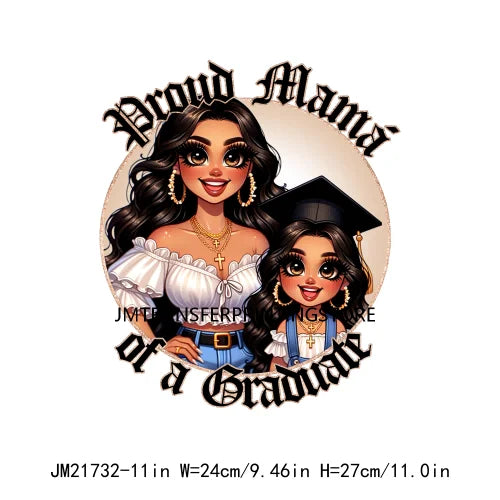 Iron On I'm Not A Regular Mom I'm A Chingona Mom Latina Mexican Proud Papa Graduate Chicano DTF Transfer Stickers For Clothes