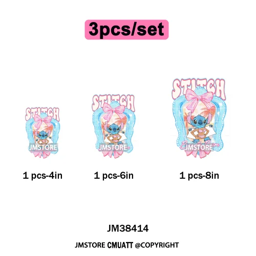 Funny Shells Coquette Bow Summer Salty Vibes Cartoon Printing Designs Iron On DTF Transfer Stickers Ready To Press T-shirts Bags