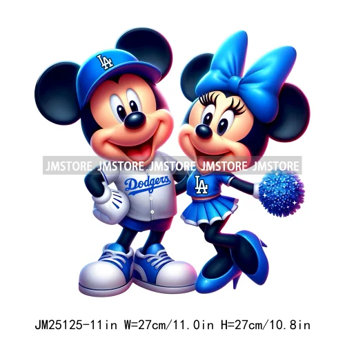 Cartoon Animal Sport Cheer Thermal Designs Baby Pink Mouse Iron On DTF Heat Press Transfers Stickers Ready To Press For Clothes