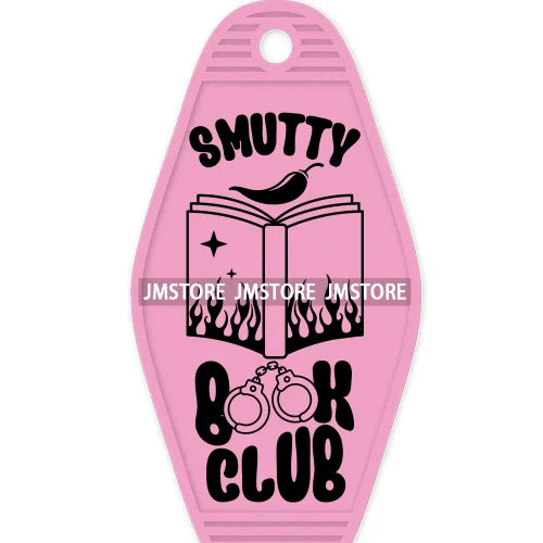 Just One More Chapter Reading Books High Quality WaterProof UV DTF Sticker For Motel Hotel Keychain Book Club