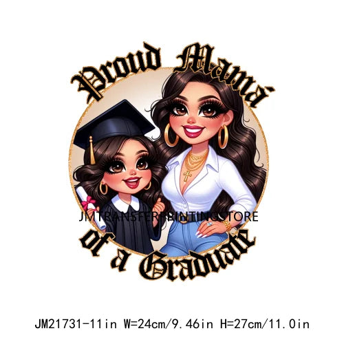 Iron On I'm Not A Regular Mom I'm A Chingona Mom Latina Mexican Proud Papa Graduate Chicano DTF Transfer Stickers For Clothes