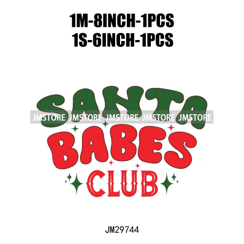 Small Town Fram Fresh Tree Christmas Merry Vibes Ho Ho Ho Santa Deer Iron On DTF Transfers Stickers Ready To Press For Hoodies