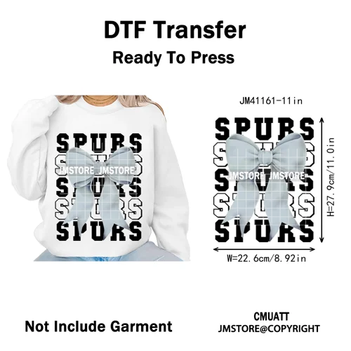 Faux Glitter Leopard Game Day American Football Sport Coquette Iron on Washable DTF Transfer Stickers Ready to Press for Clothes