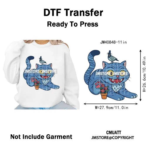 Kpop Culture Idol Movie Inspired Music Lover Cute Blue Anime Character Iron on DTF Transfers Stickers Ready to Press for Clothes