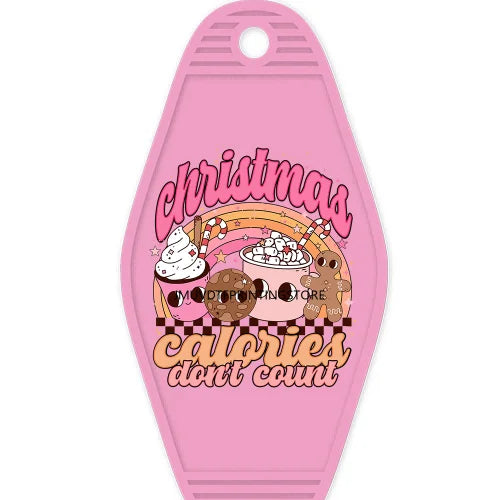 Christmas Mama Santa Claus High Quality WaterProof UV DTF Sticker For Motel Hotel Keychain ot Cocoa Season