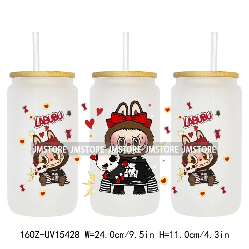 Anime Cartoon Dolls Character UV DTF Stickers Ready to Transfer Cup Wrap Custom Print DIY Craft For Libbey Glass Can Mug Tumbler