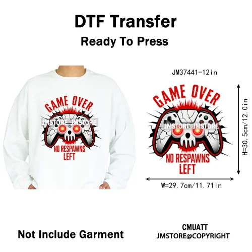 12in Colorful Rap Music Rock Vibes Mud Master Truck Space Trip Graffiti Iron on DTF Transfer Stickers Ready to Press for T-shirt