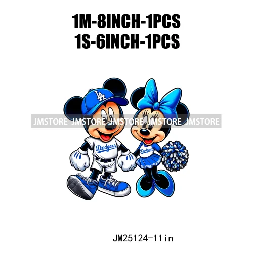 Cartoon Animal Sport Cheer Thermal Designs Baby Pink Mouse Iron On DTF Heat Press Transfers Stickers Ready To Press For Clothes