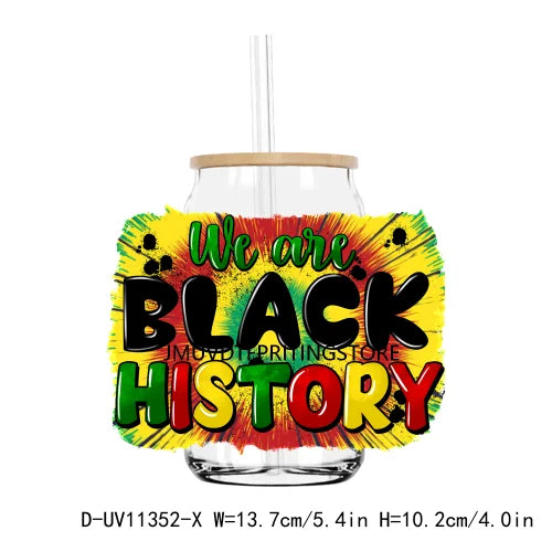 Juneteenth 1865 Black History Month UV DTF Transfers Stickers Decals For Libbey Cold Cups Mugs Tumbler Waterproof DIY Craft