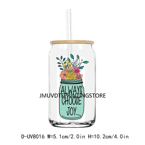 Mental Health Positive Motivational Matter UV DTF Transfer Stickers Decals For Libbey Cold Cups Mugs Tumbler Waterproof DIY Logo